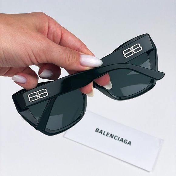 Balenciaga BB0271S 004 Sunglasses Green Cat Eye Women main image 4